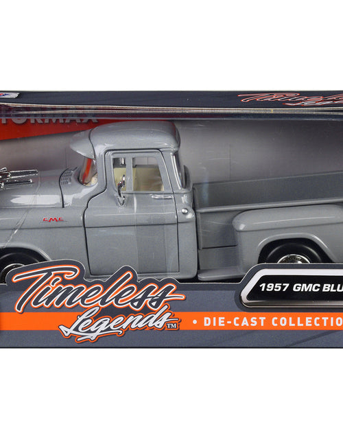 Load image into Gallery viewer, 1957 GMC Blue Chip Pickup Truck Gray "Timeless Legends" Series 1/24 Diecast Model Car by Motormax

