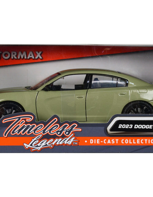 Load image into Gallery viewer, 2023 Dodge Charger SXT Green Metallic "Timeless Legends" Series 1/24 Diecast Model Car by Motormax
