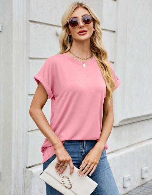 Load image into Gallery viewer, Florira Round Neck Short Sleeve T-Shirt
