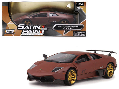 Load image into Gallery viewer, Lamborghini Murcielago LP 670-4 SV Matte Brown 1/24 Diecast Model Car by Motormax
