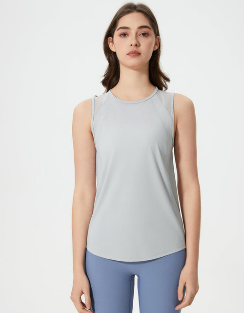Load image into Gallery viewer, Millennia Cutout Back Round Neck Active Tank
