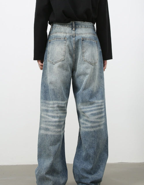Load image into Gallery viewer, Men's Wide Leg Jeans with Pockets
