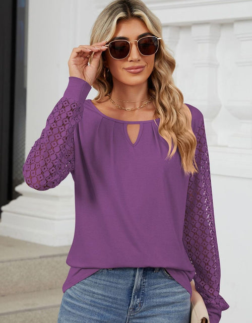 Load image into Gallery viewer, Cutout Round Neck Long Sleeve T-Shirt
