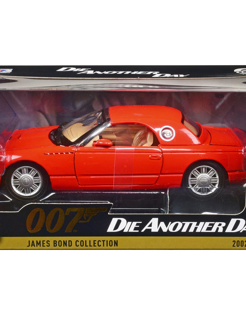Load image into Gallery viewer, 2002 Ford Thunderbird Orange James Bond 007 "Die Another Day" (2002) Movie "James Bond Collection" Series 1/24 Diecast Model Car by Motormax
