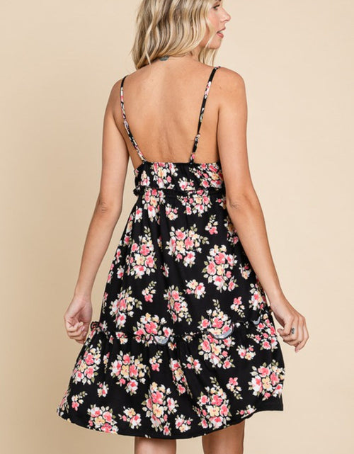 Load image into Gallery viewer, Culture Code Full Size Floral Frill Cami Dress
