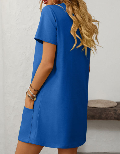 Load image into Gallery viewer, Mandy Square Neck Short Sleeve Mini Dress
