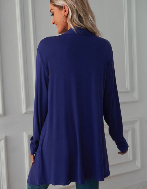 Load image into Gallery viewer, Open Front Long Sleeve Cardigan
