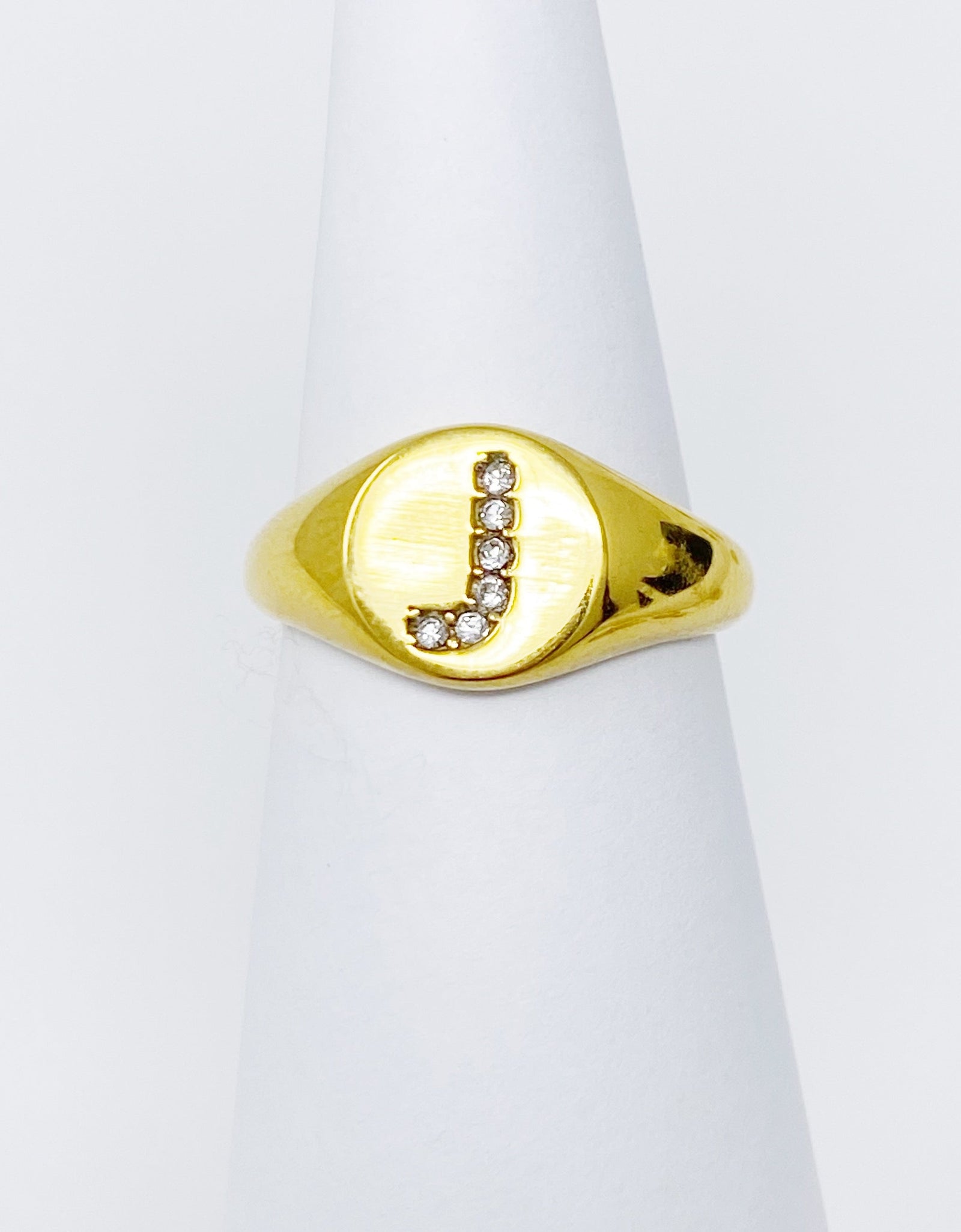 Shine Me Initial Ring by Ellisonyoung.com