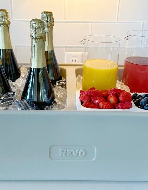 Load image into Gallery viewer, REVO Dubler Cooler | Greige Mist | Party Cooler by REVO COOLERS, LLC
