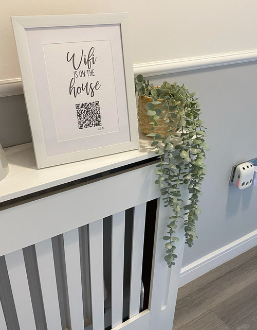 Load image into Gallery viewer, Wifi Is On The House QR Scan Home Wall Decor Print by WinsterCreations™ Official Store
