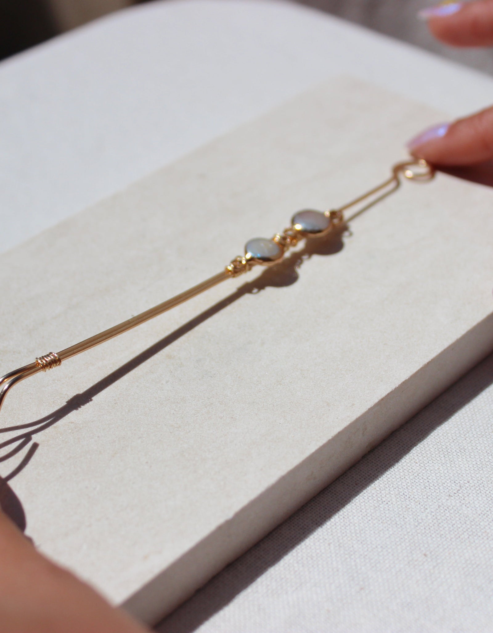Eloise Baroque Pearl Joint Holder by Toasted Jewelry