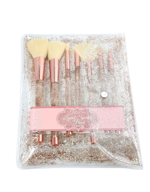 Load image into Gallery viewer, BEAUTY CREATIONS Liquid Peach Sparkle 7 Pc Brush Set
