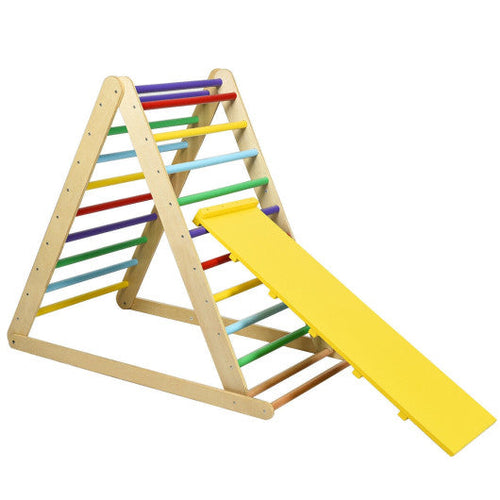 Load image into Gallery viewer, Foldable Wooden Climbing Triangle Indoor Home Climber Ladder
