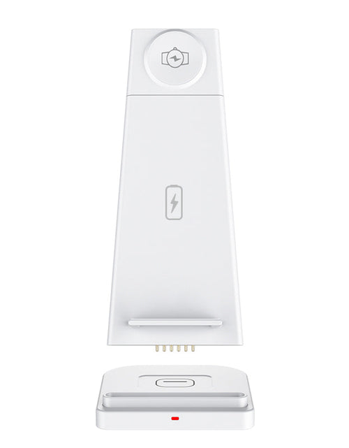 Load image into Gallery viewer, 3-in-1 Fast Wireless Charging Stand for Phones, Apple Watch &amp; AirPods by Infinite Basics
