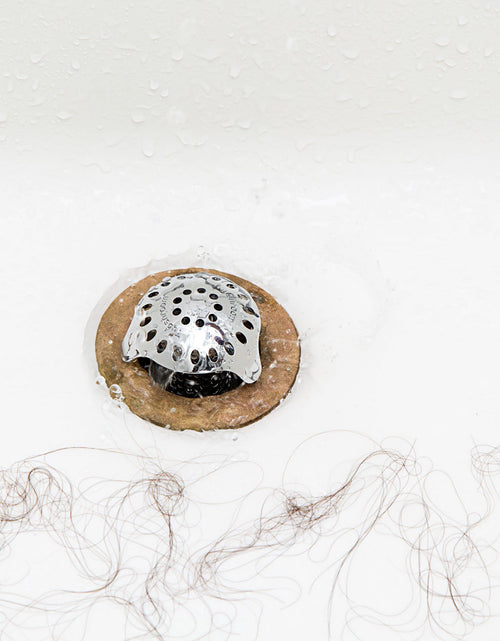 Load image into Gallery viewer, TubShroom Ultra (Stainless) Plus StopShroom® Plug Combo for Tub Drains by TubShroom.com

