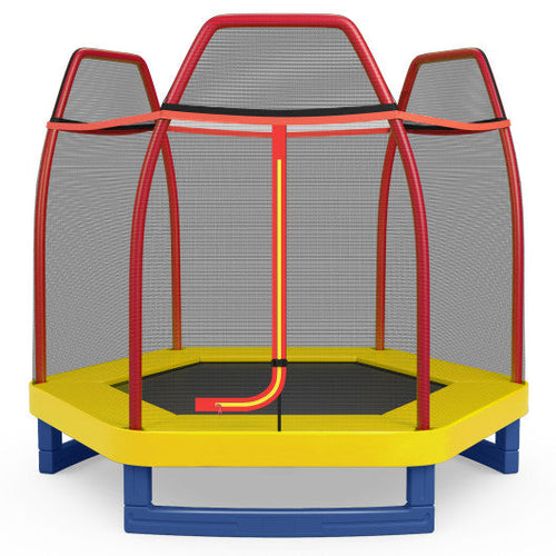 Load image into Gallery viewer, 7 Feet Kids Recreational Bounce Jumper Trampoline-Red
