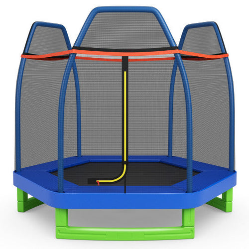 Load image into Gallery viewer, 7 Feet Kids Recreational Bounce Jumper Trampoline-Blue
