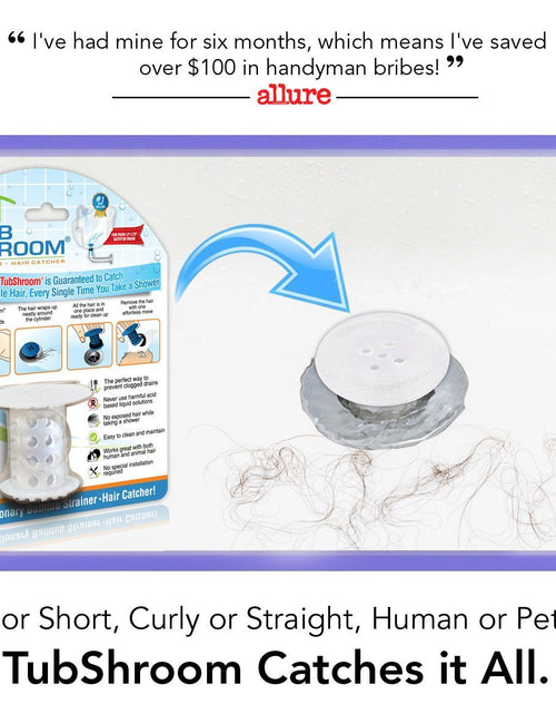 Load image into Gallery viewer, TubShroom (Clear) The Hair Catcher That Prevents Clogged Tub Drains by TubShroom.com
