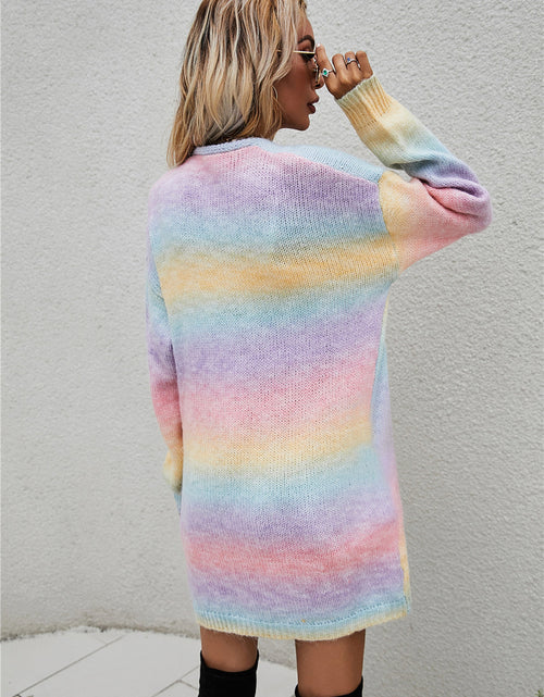 Load image into Gallery viewer, Angel Wings Full Size Pocketed Open Front Gradient Cardigan
