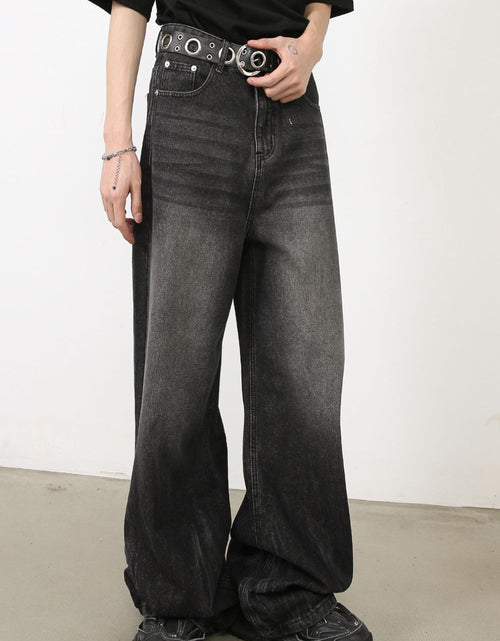 Load image into Gallery viewer, Men's Wide Leg Jeans with Pockets
