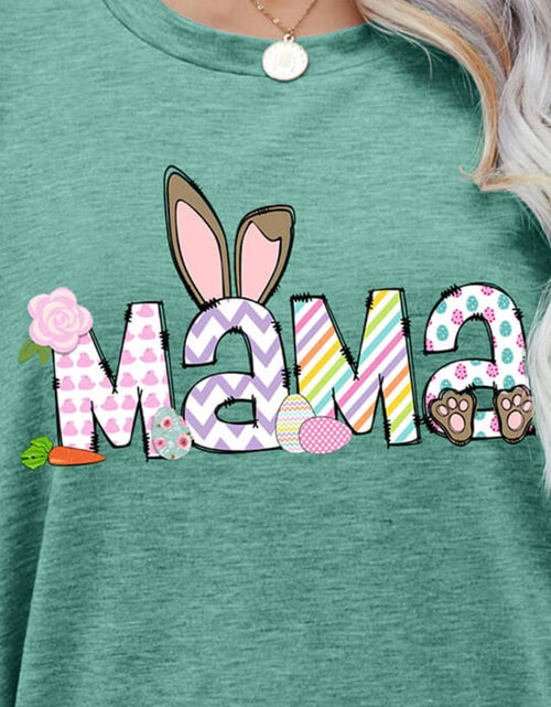 Load image into Gallery viewer, Easter MAMA Graphic Round Neck T-Shirt
