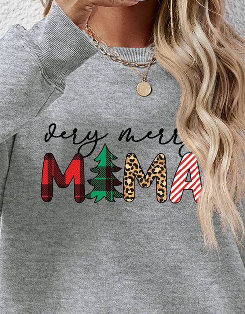 Load image into Gallery viewer, Letter Graphic Round Neck Long Sleeve Sweatshirt
