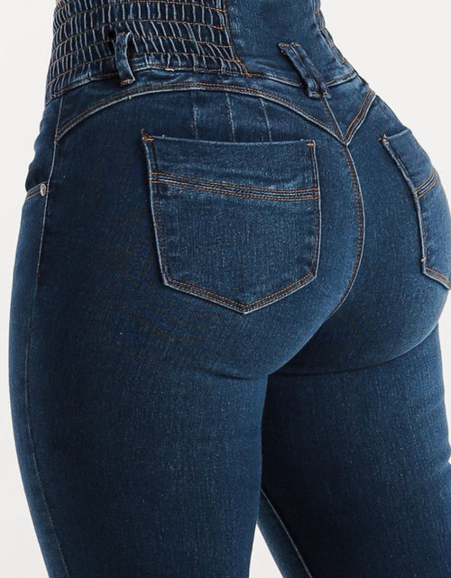 Load image into Gallery viewer, High Waist Buttoned Skinny Hip Lifting Jeans
