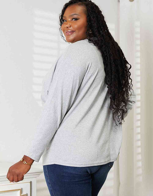 Load image into Gallery viewer, Double Take Seam Detail Round Neck Long Sleeve Top

