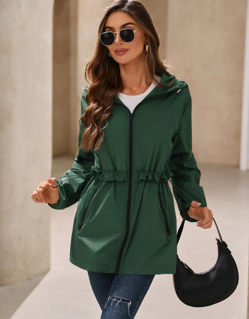 Load image into Gallery viewer, Ivy Lane Outdoor Waterproof Long Sleeve Hooded Windbreaker
