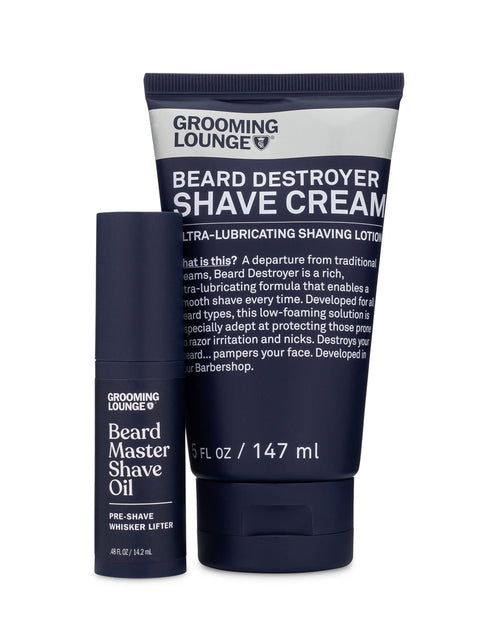 Load image into Gallery viewer, Grooming Lounge Oil &amp; Cream Shaving Cocktail Set (Save $7) by Grooming Lounge
