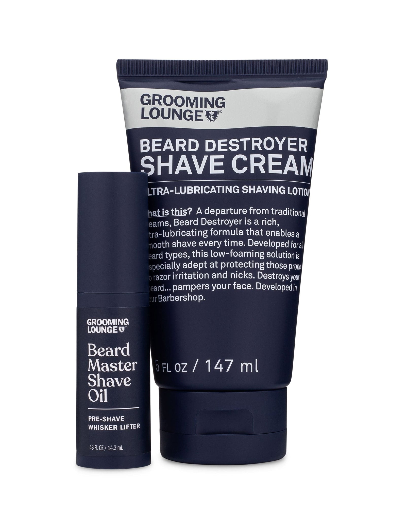 Grooming Lounge Oil & Cream Shaving Cocktail Set (Save $7) by Grooming Lounge