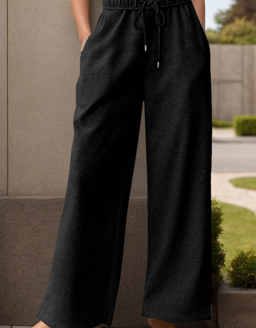 Load image into Gallery viewer, Drawstring Wide Leg Active Pants
