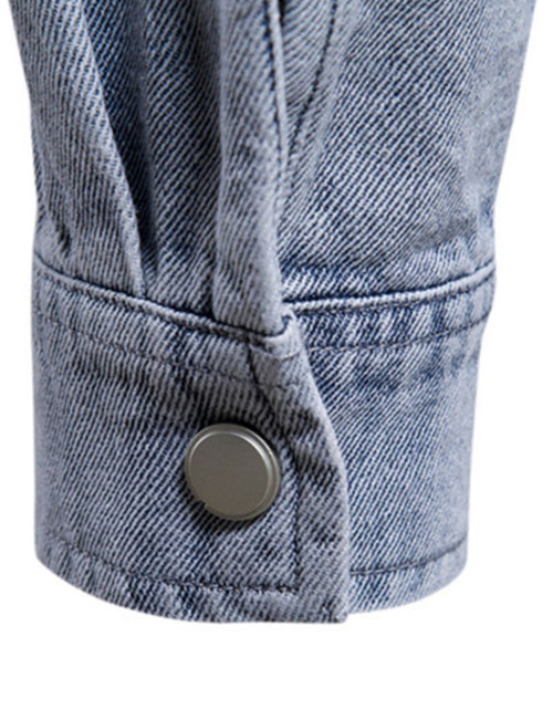 Load image into Gallery viewer, Men's Button Down Chest Pocket Denim Jacket
