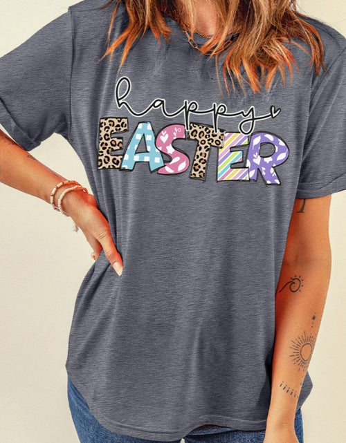 Load image into Gallery viewer, HAPPY EASTER Graphic Short Sleeve T-Shirt
