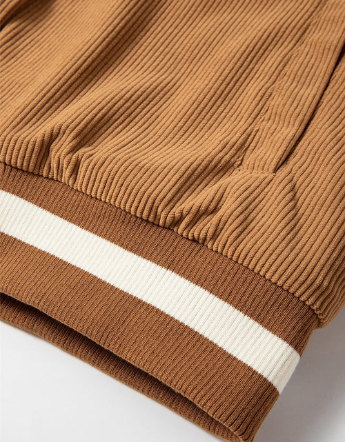 Load image into Gallery viewer, Contrast Baseball Collar Snap Down Long Sleeve Jacket
