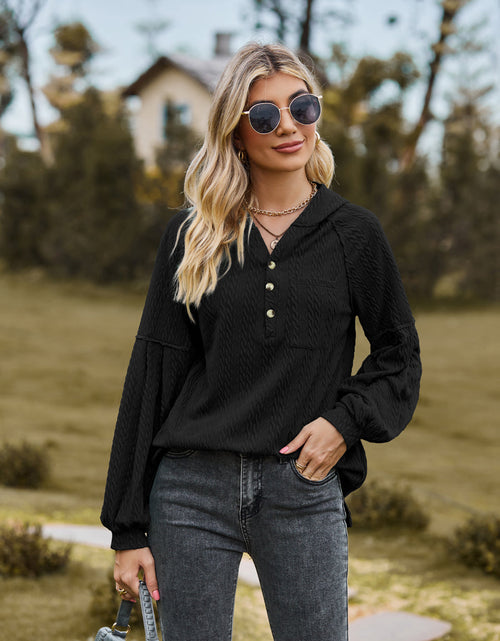 Load image into Gallery viewer, Cable-Knit Dropped Shoulder Hoodie
