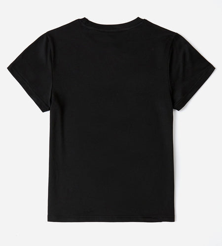 Letter Graphic Round Neck Short Sleeve T-Shirt