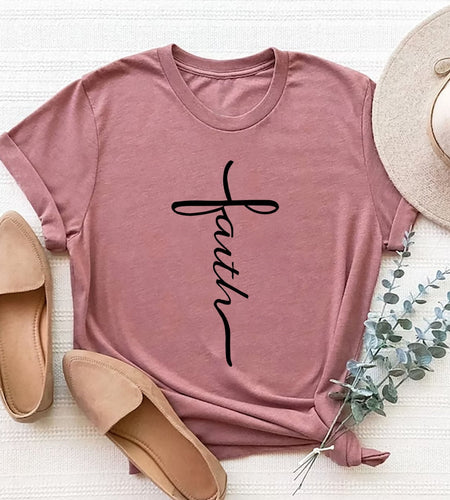 Letter Graphic Round Neck Short Sleeve T-Shirt