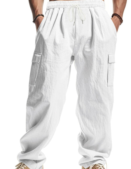 Load image into Gallery viewer, Men's Full Size Drawstring Pants with Pockets Plus Size
