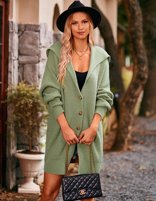 Load image into Gallery viewer, Dropped Shoulder Long Sleeve Cardigan
