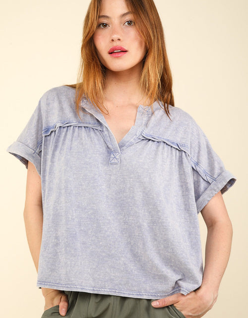 Load image into Gallery viewer, VERY J Nochted Short Sleeve Washed T-Shirt
