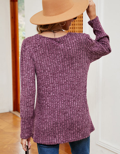 Load image into Gallery viewer, Decorative Button Square Neck T-Shirt
