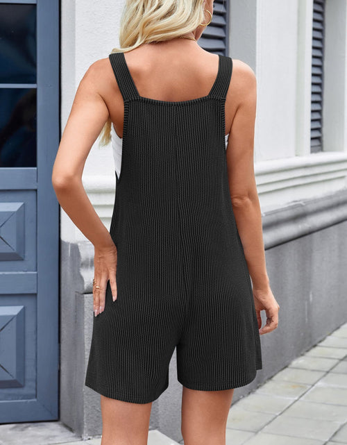 Load image into Gallery viewer, Lovelet Knotted Wide Strap Scoop Neck Overalls
