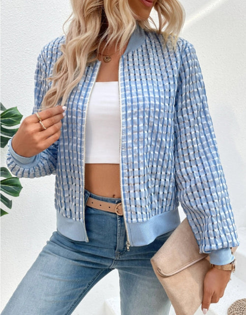 Load image into Gallery viewer, Zip Up Long Sleeve Jacket
