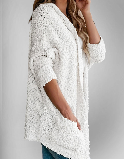 Load image into Gallery viewer, Double Take Pocketed Open Front Long Sleeve Cardigan
