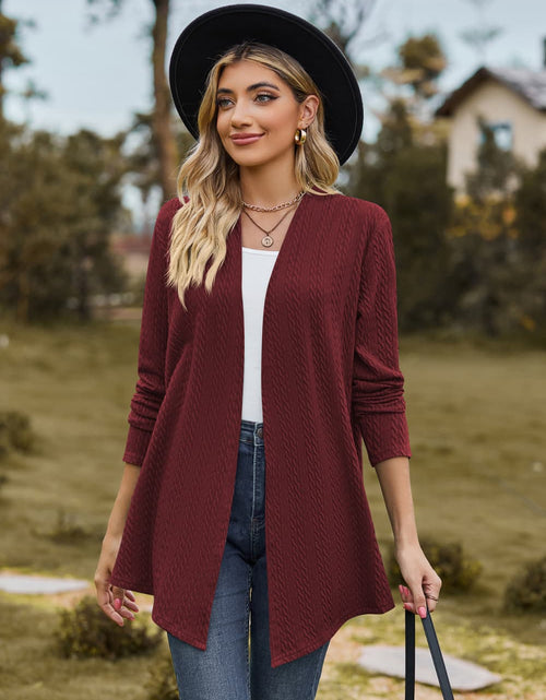 Load image into Gallery viewer, Open Front Long Sleeve Cardigan
