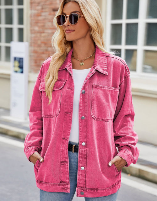 Load image into Gallery viewer, Button Up Denim Jacket with Pockets
