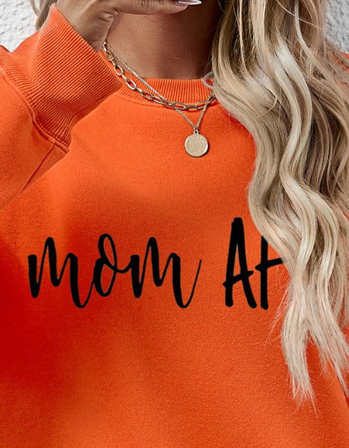 Load image into Gallery viewer, Letter Graphic Dropped Shoulder Sweatshirt
