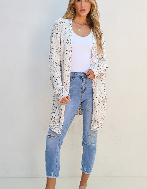 Load image into Gallery viewer, Open Front Long Sleeve Cardigan
