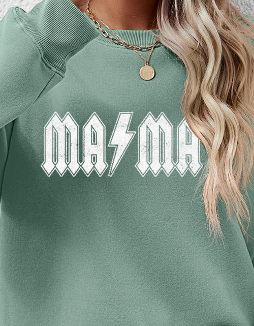 Load image into Gallery viewer, Letter Graphic Dropped Shoulder Sweatshirt
